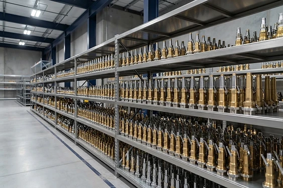Stok nozzle hydrant di gudang PT. Global Mitra Proteksindo